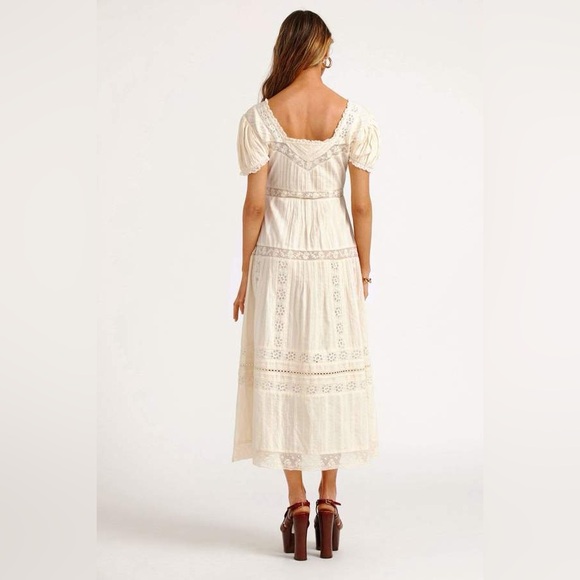 NEW Loveshackfancy Carabella Dress Ivory - Picture 3 of 15